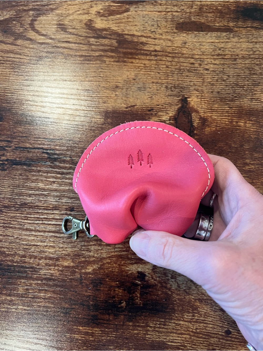 Portland Leather Leather Coin Pouch Keychain